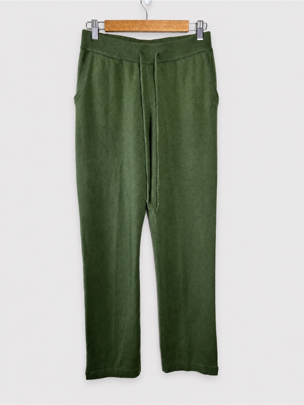 Gentle Herd 100% Wool Straight Leg Pants Size Large Green Super Soft
